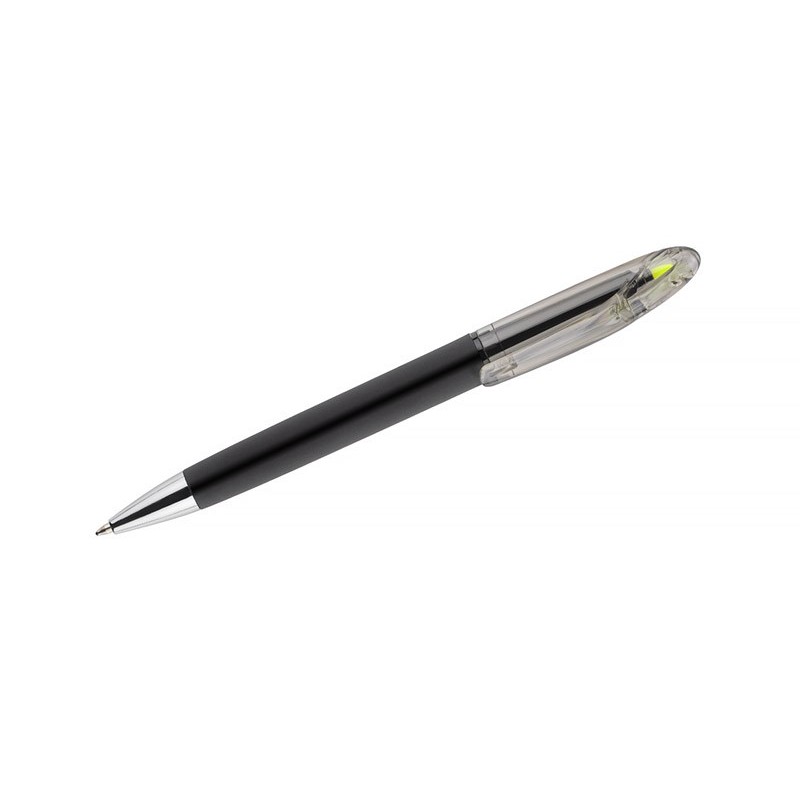 Kugelschreiber mit Textmarker HILIG - Gelb