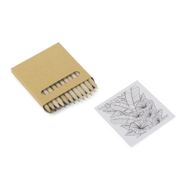 Buntstifte mit Malbuch LOTI - Braun
