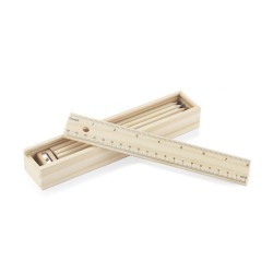 Federtasche mit Malstiften 12 St. KRASI - Beige