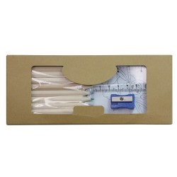 Malstifte mit Malbuch DECOR - Beige