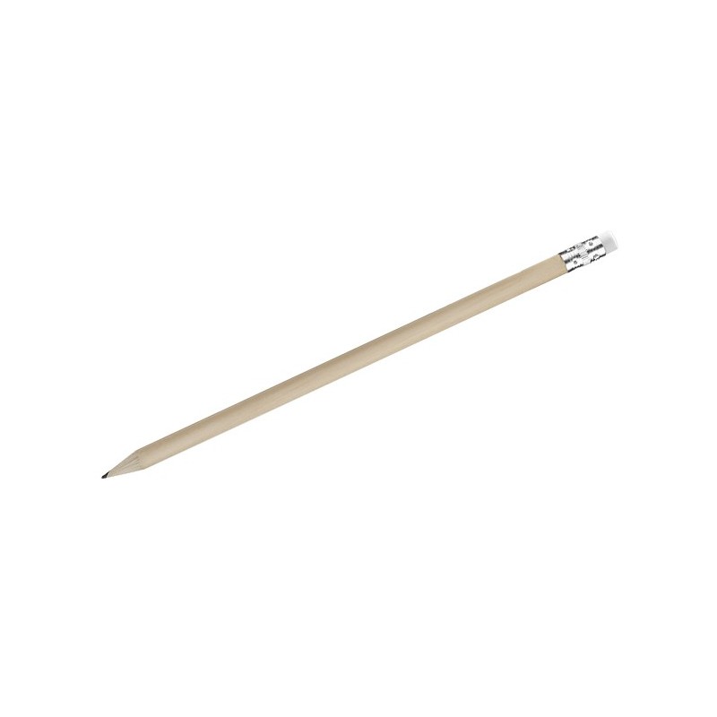 Bleistift mit Radiergummi STUDENT - Weiß