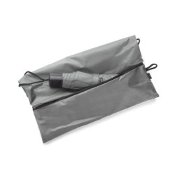 Kordeltasche mit Regenschirm RAINY - Hellgrau