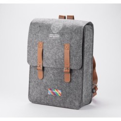 Filz-Rucksack rPET FELT2GO - Grau