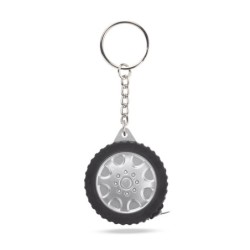 Schlüsselanhänger Rollbandmaß TIRE 1 m - Silber