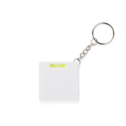Schlüsselanhänger Rollbandmaß RIZO 1 m - Weiß