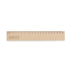 Holzlineal 20cm DALJO - Braun