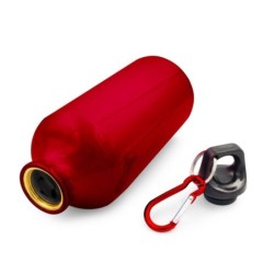 Sportflasche 500 ml mit Karabinerhaken | Marilsa - Rot