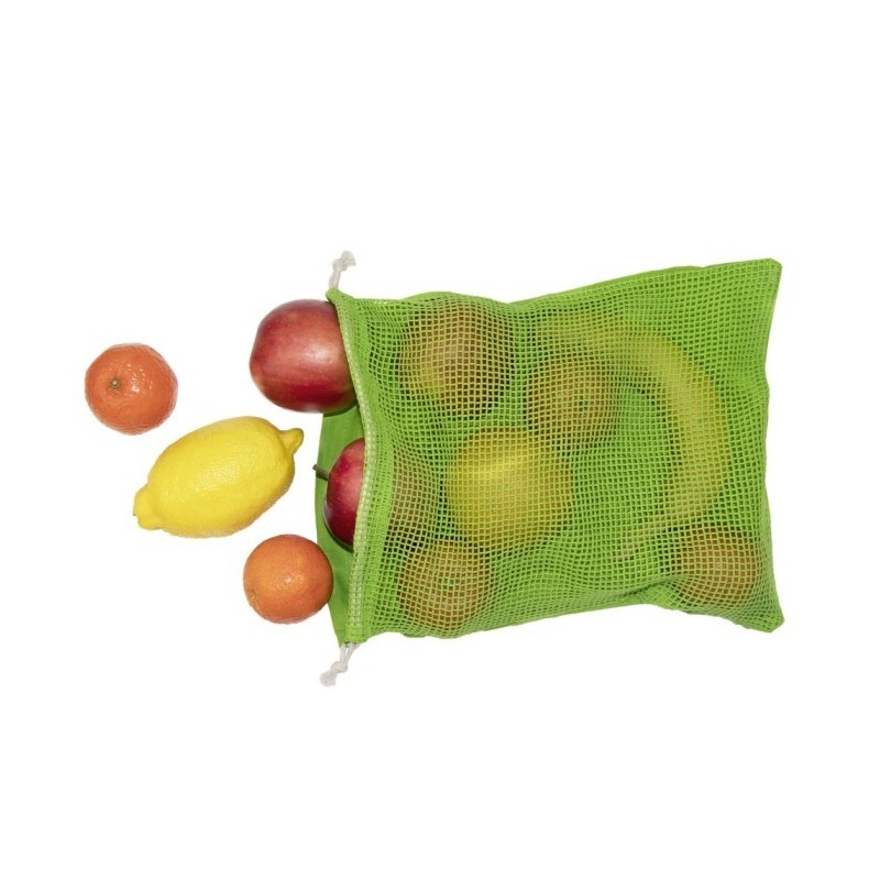 Baumwollbeutel für Obst und Gemüse, groß | Kelly - Hellgrün