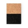 Notizbuch aus Kork ca. A5 - Schwarz
