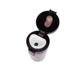 Thermobecher 250 ml, Kaffeesatzsieb - Schwarz