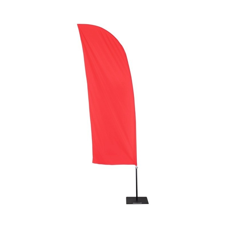 Werbesegel, Werbeflagge mit Ständer | Carlos - Rot