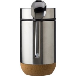 Thermischer Lebensmittelbehälter 400 ml, Löffel - Silber