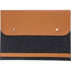 Laptoptasche 14" aus RPET-Filz - Graphit