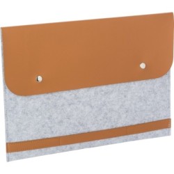 Laptoptasche 14" aus RPET-Filz - Grau