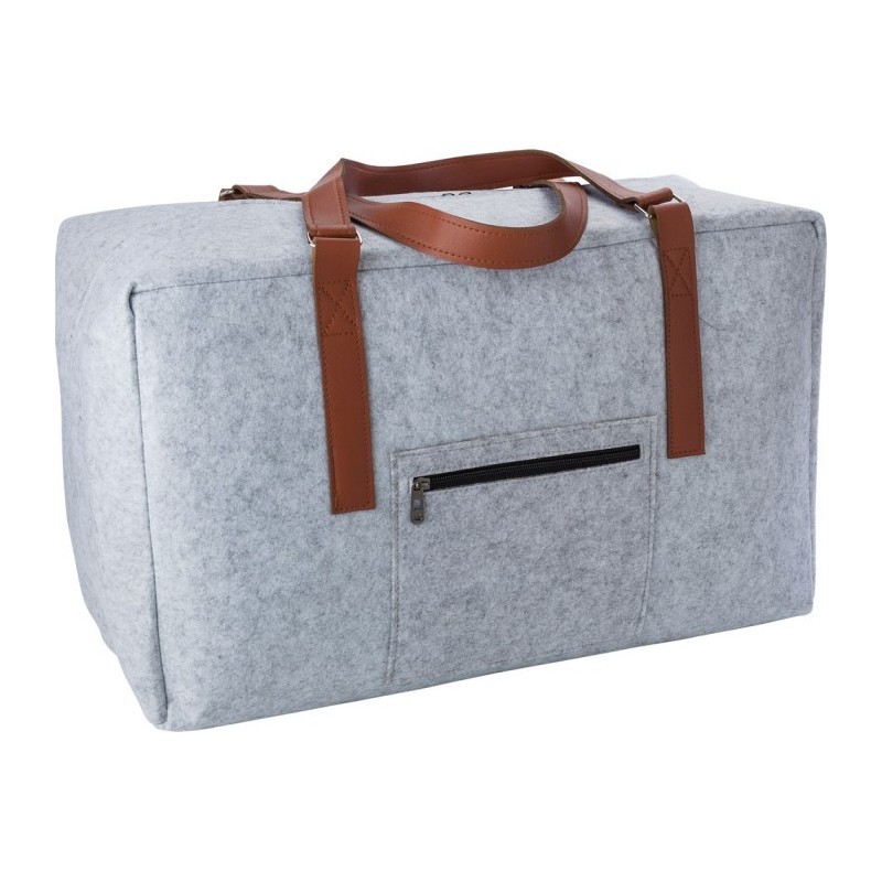 RPET-Reisetasche, Sporttasche aus Filz - Grau