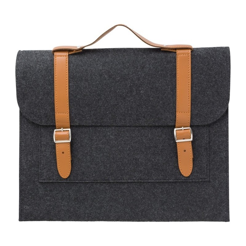 Laptoptasche 14" aus RPET-Filz - Graphit