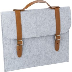 Laptoptasche 14" aus RPET-Filz - Grau