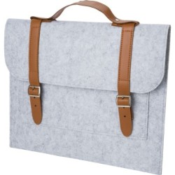Laptoptasche 14" aus RPET-Filz - Grau