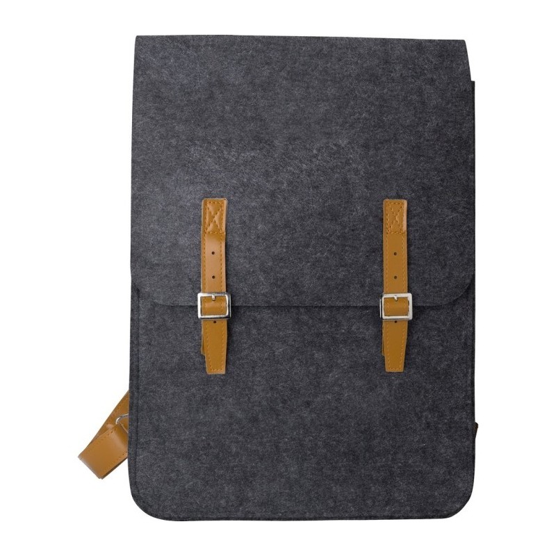 Rucksack aus RPET-Filz - Graphit