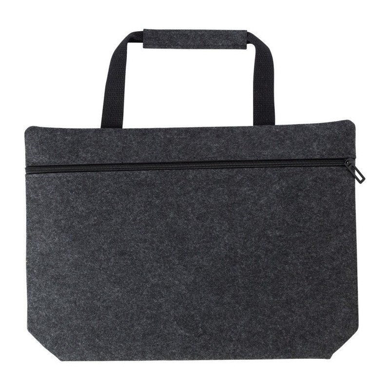 Laptoptasche 15" aus Filz RPET - Graphit