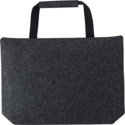Laptoptasche 15" aus Filz RPET - Graphit