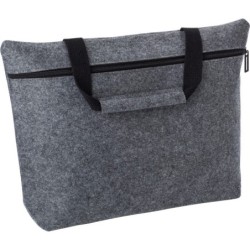 Laptoptasche 15" aus Filz RPET - Grau