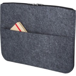 Dokumentenmappe aus RPET-Filz, 14"-Laptoptasche - Grau