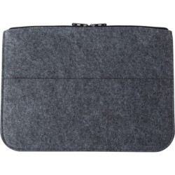 Dokumentenmappe aus RPET-Filz, 14"-Laptoptasche - Grau
