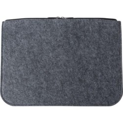 Dokumentenmappe aus RPET-Filz, 14"-Laptoptasche - Grau