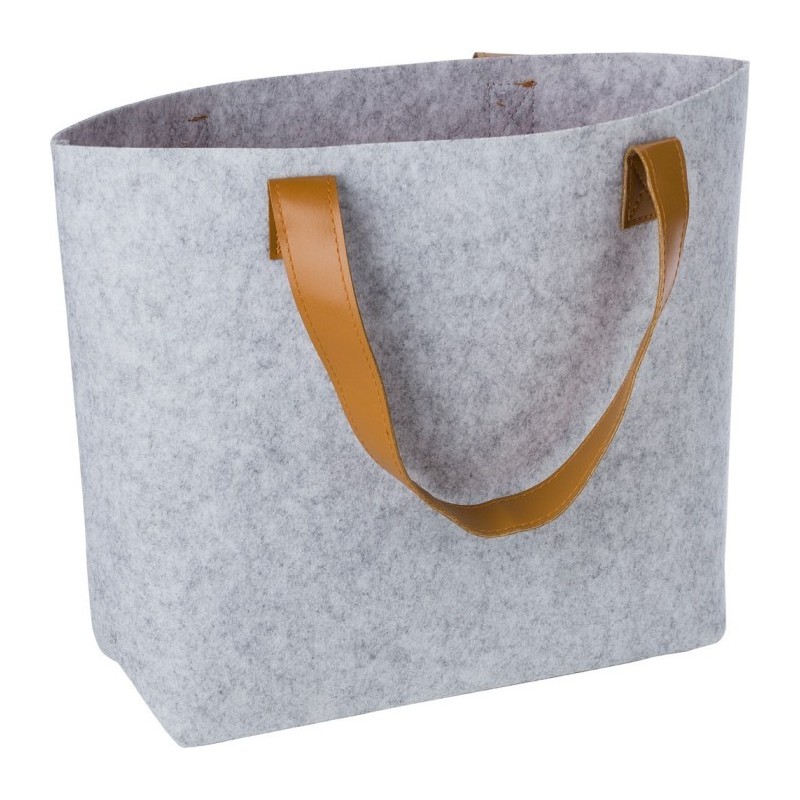RPET-Einkaufstasche aus Filz - Grau