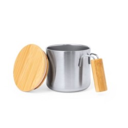 Thermobecher aus recyceltem Edelstahl 330 ml - Silber