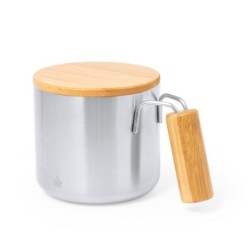 Thermobecher aus recyceltem Edelstahl 330 ml - Silber