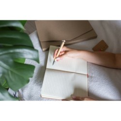 Kugelschreiber mit Bambus-Schaft - Schwarz