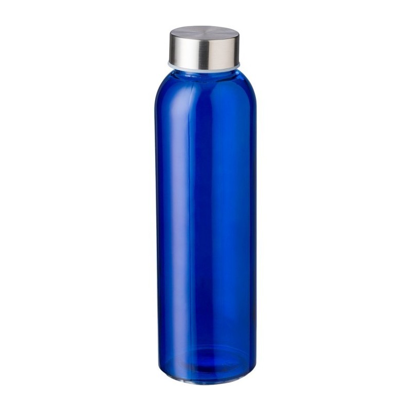 Sportflasche aus Glas 500 ml - Himmelblau