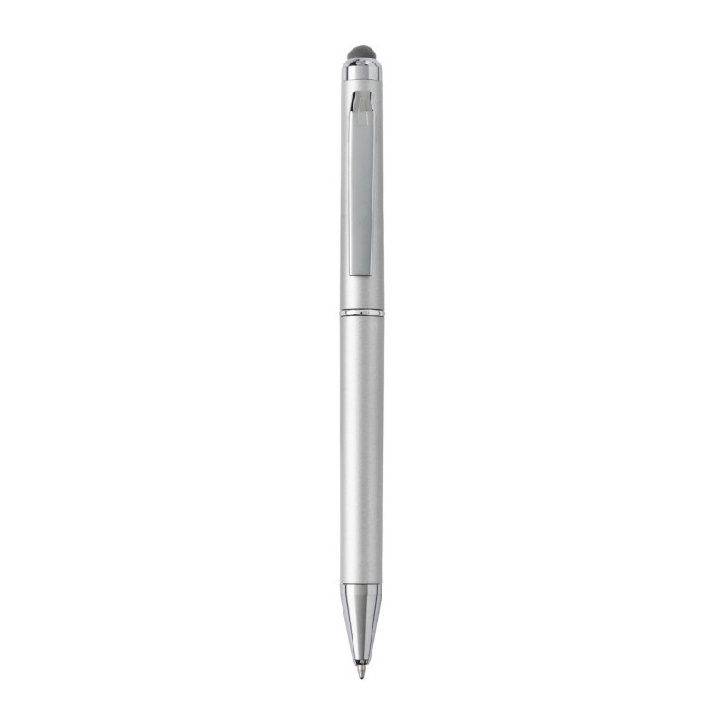 Kugelschreiber mit Touchscreen Stift - Silber
