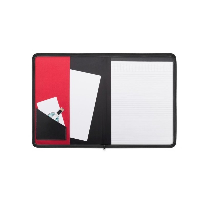 Konferenzmappe ca. A4 mit Notizbuch - Rot