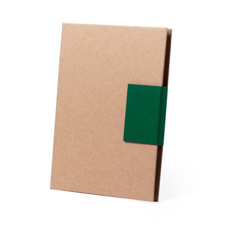 Haftnotizenset, Notizbuch ca. A5, Kugelschreiber, Haftnotizen - Grün