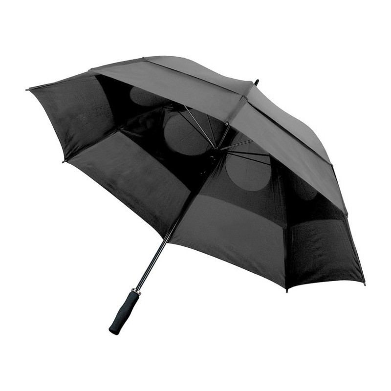 Regenschirm, Sturmsicherung, manuell - Grau