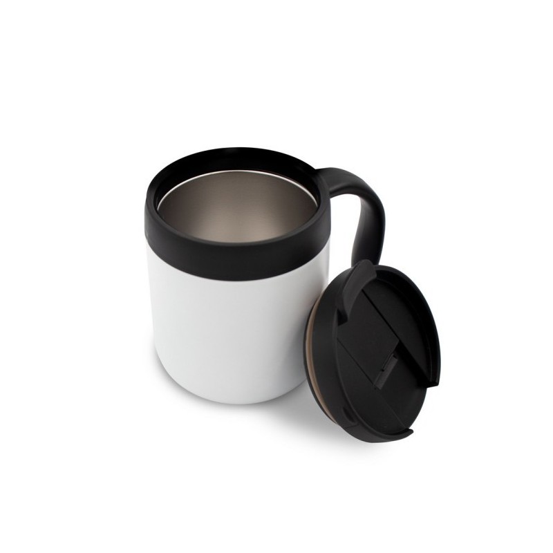 Thermobecher 330 ml mit Henkel - Weiß