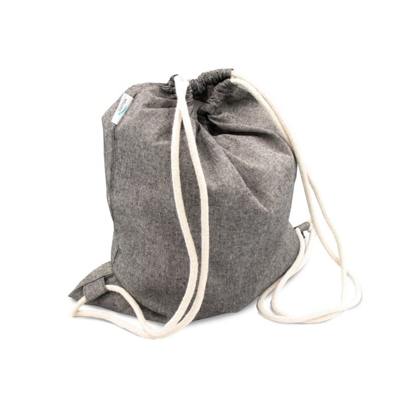 B'RIGHT Kordelzugbeutel aus recycelter Baumwolle - Grau