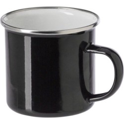 Emaillierter Becher 350 ml - Schwarz