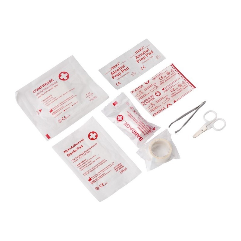 Erste-Hilfe-Set in Hülle, 8-tlg. - Blau