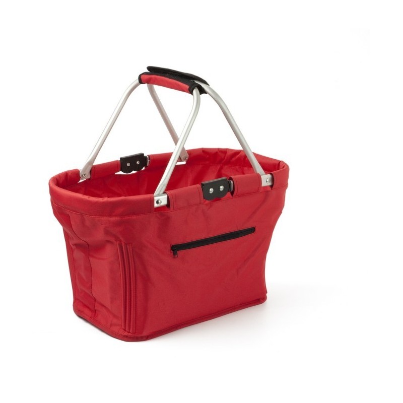 Einkaufskorb, faltbar - Rot