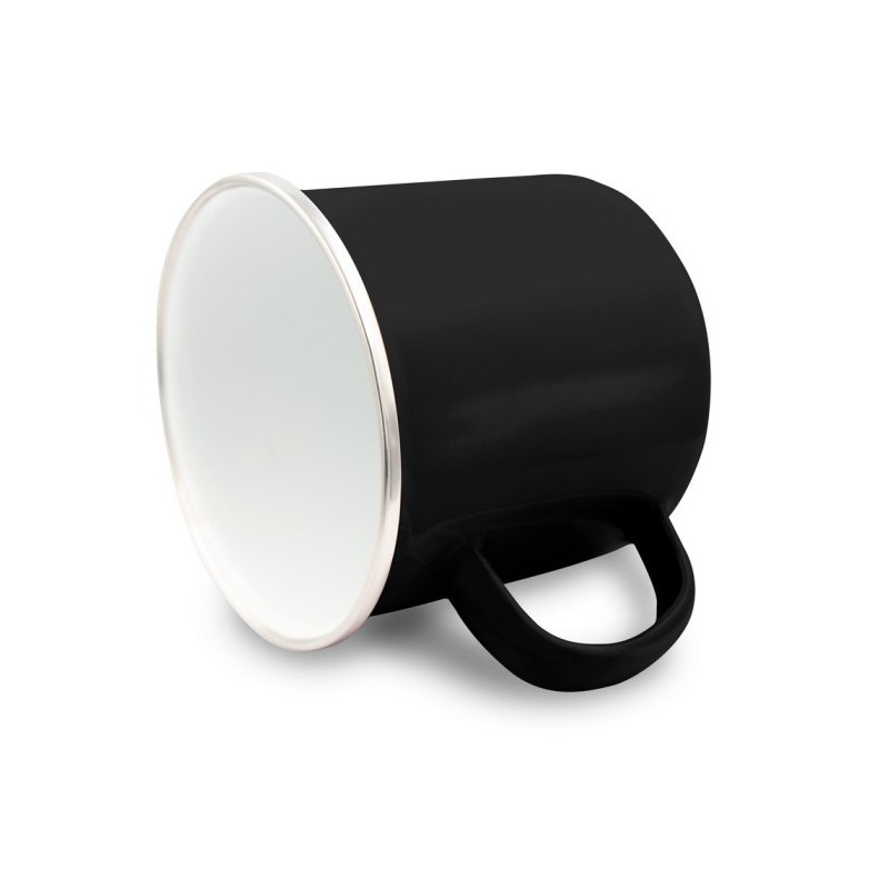 Emaillierter Becher 360 ml - Schwarz