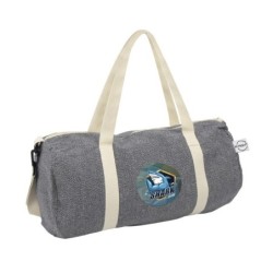 Sport- und Reisetasche B'RIGHT aus recycelter Baumwolle und recyceltem Polyester  | Asha - Grau