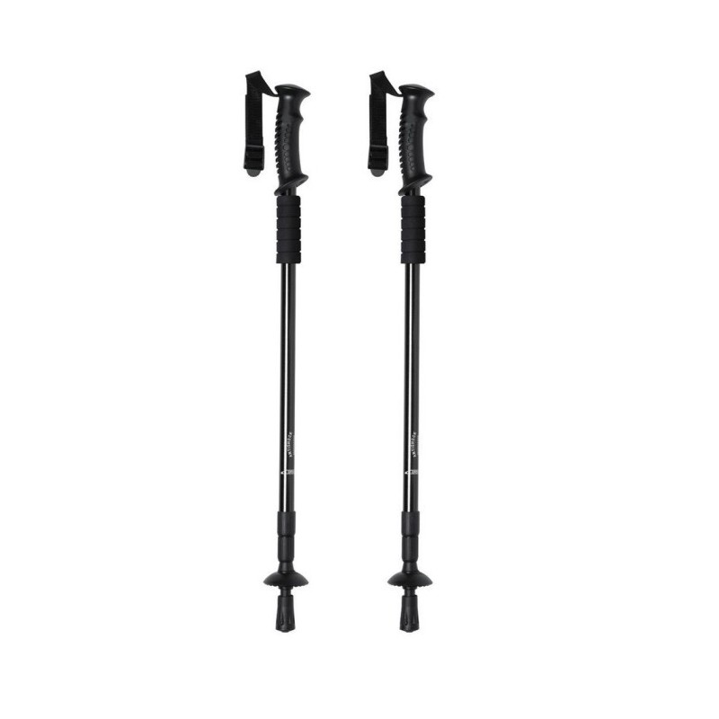 Wanderstöcke-Set, Wanderstöcke, 2-tlg - Schwarz