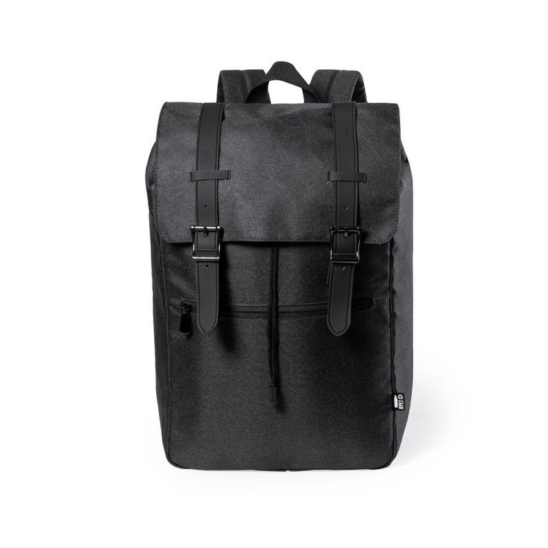 RPET 15" Laptop- und 10" Tablet-Rucksack - Schwarz