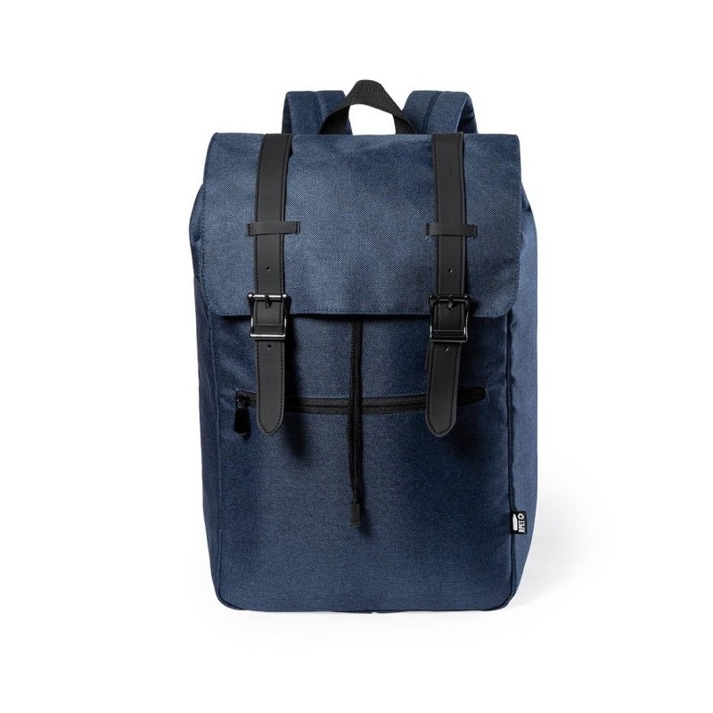 RPET 15" Laptop- und 10" Tablet-Rucksack - Dunkelblau