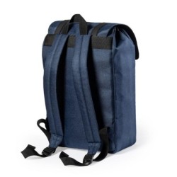RPET 15" Laptop- und 10" Tablet-Rucksack - Dunkelblau