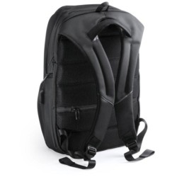 Laptop-Rucksack 15", wasserdicht - Schwarz